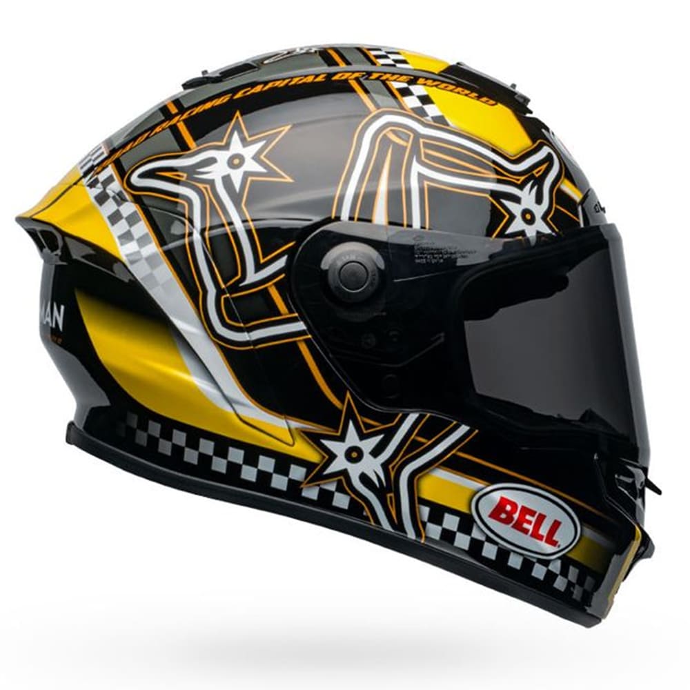 Capacete Bell SRT Isle Of Man 2020 Gloss Black/Red - ADVSPIRIT