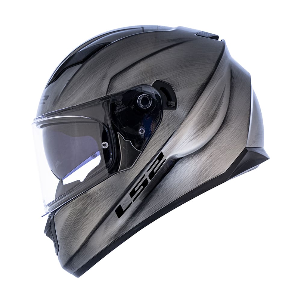 CAPACETE LS2 FF320 JEANS (C/VISEIRA SOLAR) TITANIUM - RS1