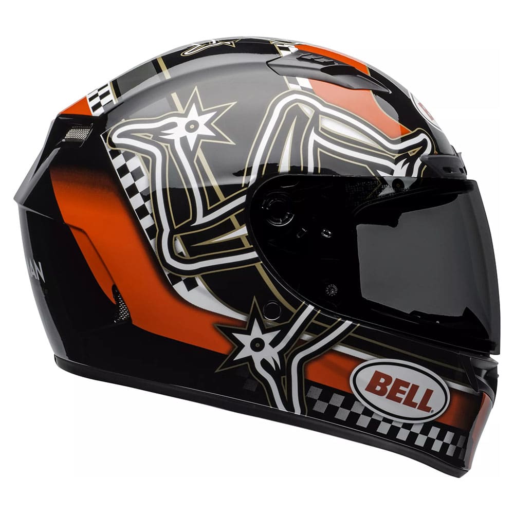 CAPACETE BELL QUALIFIER DLX MIPS ISLE OF MAN 20 VERMELHO/PRETO/BRANCO - RS1